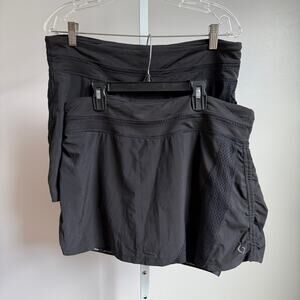 Moving Comfort sz L Black Athletic Skort (2-Piece‎ Bundle)